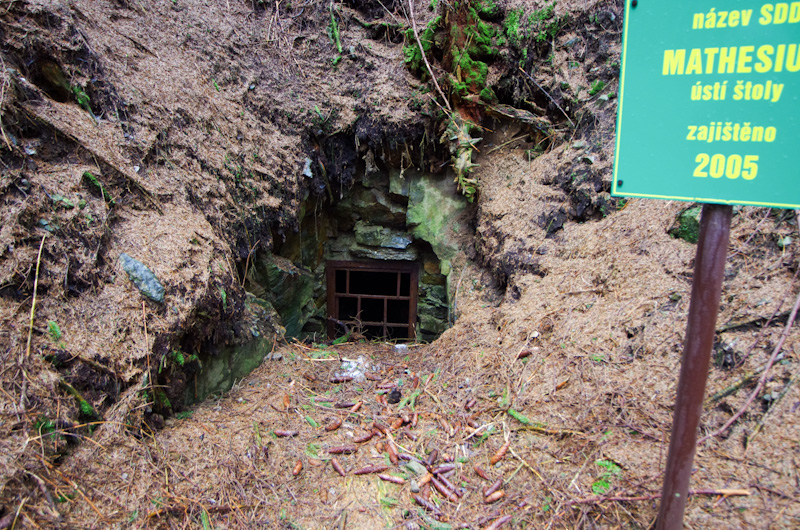 Zlatý Kopec, štola Mathesius, Česká republika