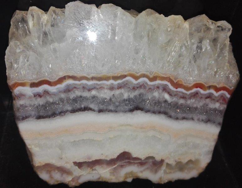 Křemen (var. Ametyst), Achát