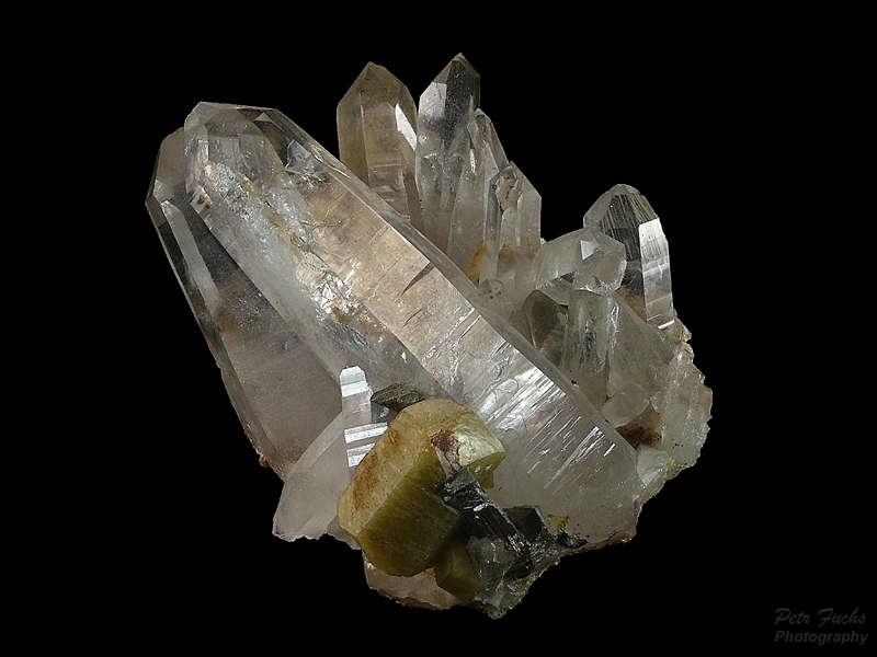 Křemen, Siderit, Arzenopyrit