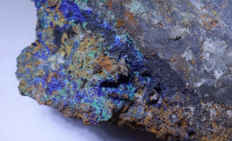 Měď, Azurit, Malachit