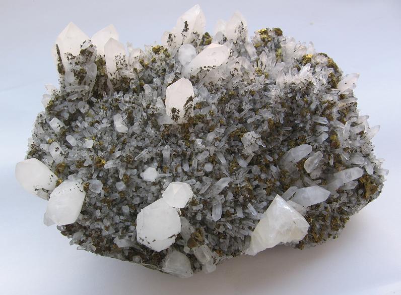 Křemen, Chalkopyrit