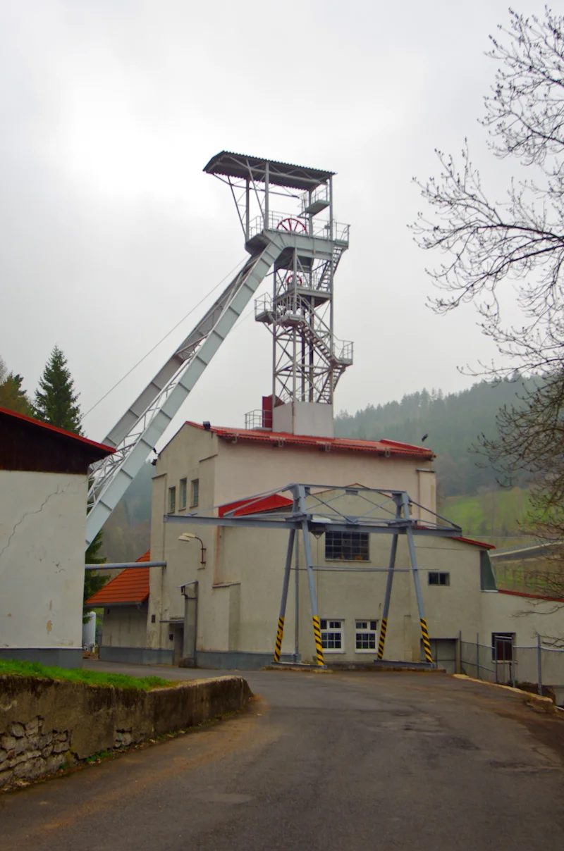 Mineralogická lokalita Jáchymov, šachta Svornost, Czech Republic