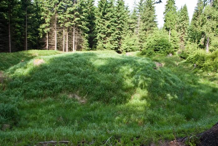 Mineralogická lokalita Prameny, dobývky na stříbrnou rudu, Czech Republic