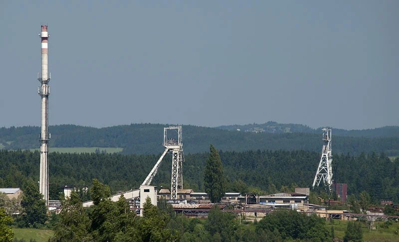 Mineralogická lokalita Rožná R-1, důl KHB, Czech Republic