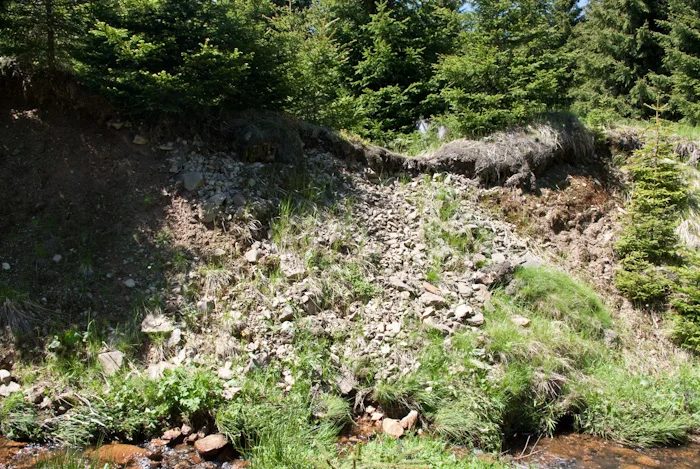 Mineralogická lokalita Rýžovna, Krušné hory, štola Erzengel Gabriel, Czech Republic