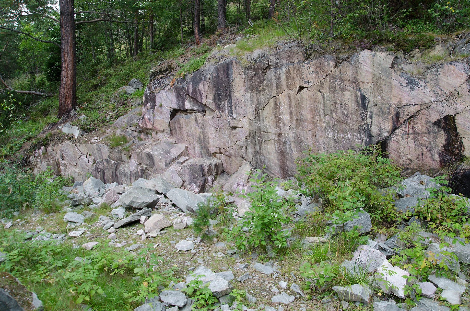 Mineralogická lokalita Søre Lia Quarry, Lom, Norway