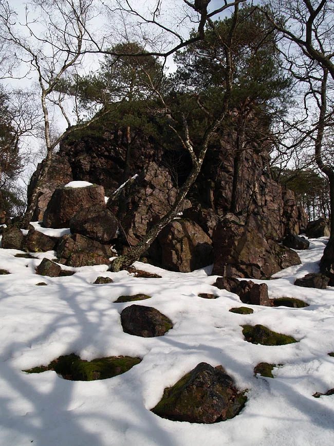 Mineralogická lokalita Tišnov, Květnice, Velká skála, Czech Republic