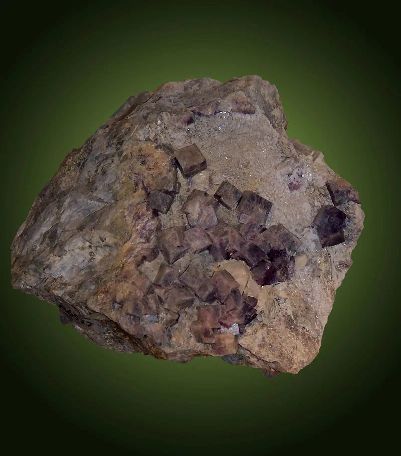 Fotografie minerálu Fluorit z lokality Dolní Rožínka, Czech Republic