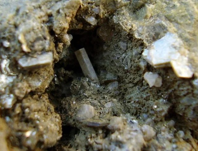 Fotografie minerálu Fluorapatit z lokality Horní Bory, Czech Republic