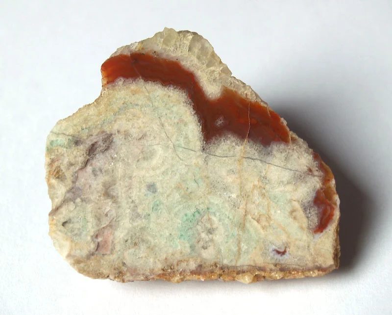Fotografie minerálů Fluorit, Křemen (var. karneol) z lokality Blahuňov, Czech Republic