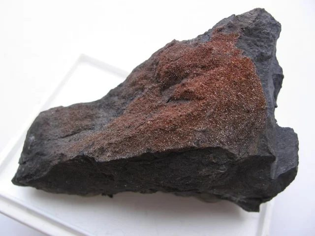 Fotografie minerálu Greenockit z lokality Radvanice, Czech Republic