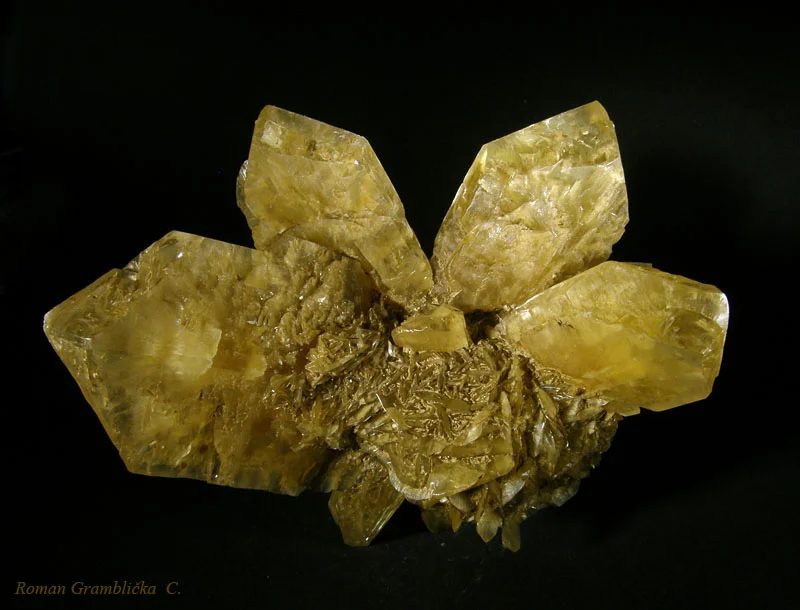 Fotografie minerálu Sádrovec z lokality Libouš, Czech Republic