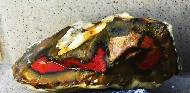 Fotografie minerálu Křemen (var. chalcedon) z lokality Štěrkovna Zaječí, Czech Republic