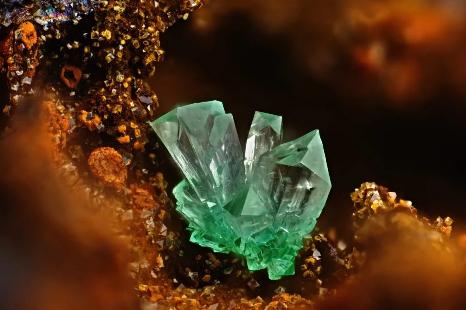 Fotografie minerálu Adamin z lokality Laurion, Greece