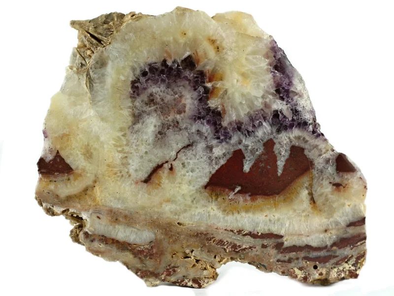 Fotografie minerálů Křemen (var. ametyst), Jaspis z lokality Písek, Czech Republic