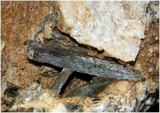 Fotografie minerálu Aktinolit z lokality Sušice, Czech Republic