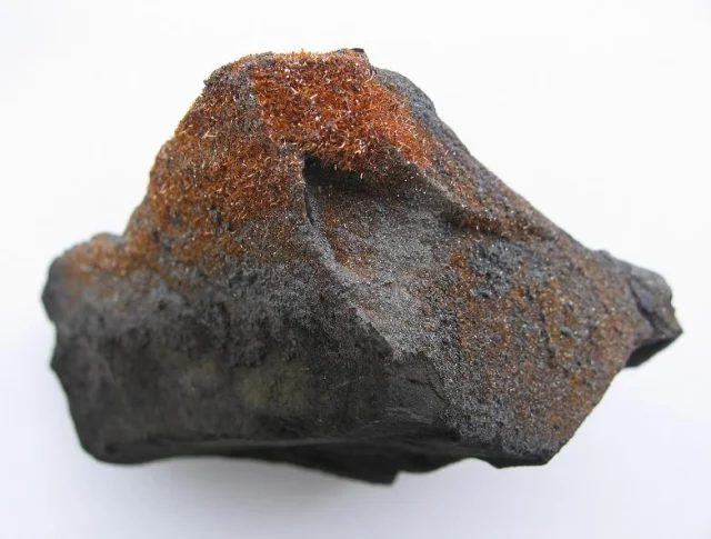 Fotografie minerálu Greenockit z lokality Radvanice, Czech Republic
