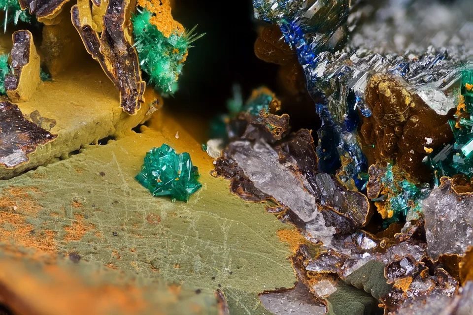 Fotografie minerálu Paratacamit z lokality Igoudrane, Morocco