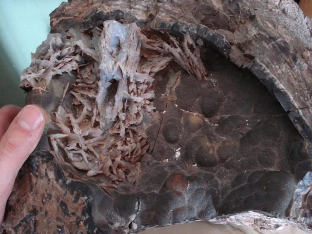 Fotografie minerálu Křemen (var. chalcedon) z lokality Dzunbayan, Mongolia
