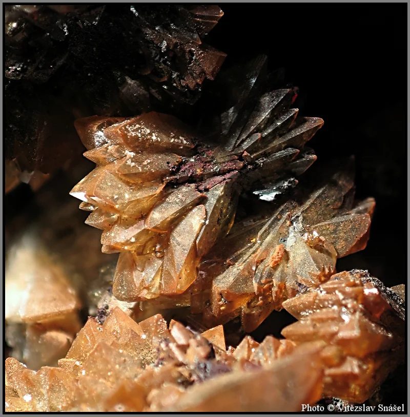 Fotografie minerálu Adamin z lokality Ojuela Mine, Mexico