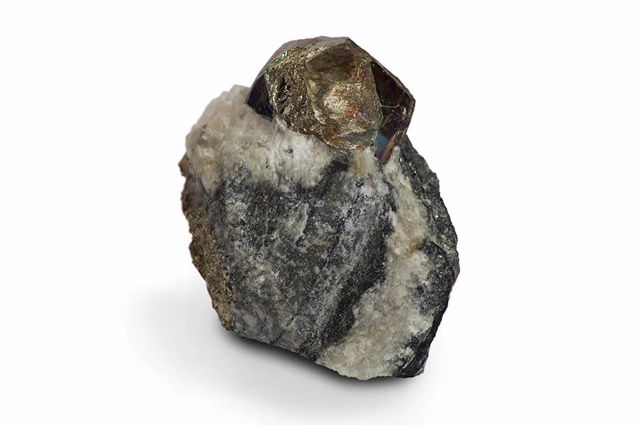 Fotografie minerálu Pyrit z lokality Ondřejovice, Czech Republic