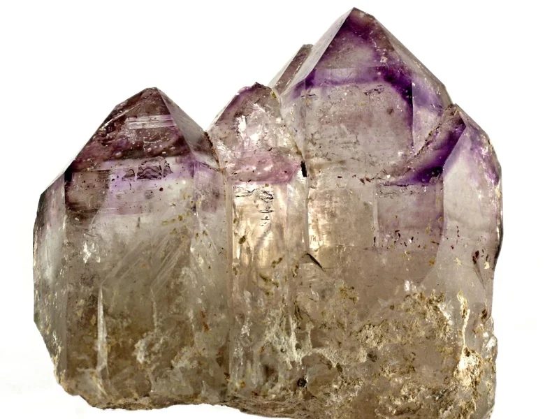 Fotografie minerálu Křemen (var. ametyst) z lokality Brandberg, Namibia