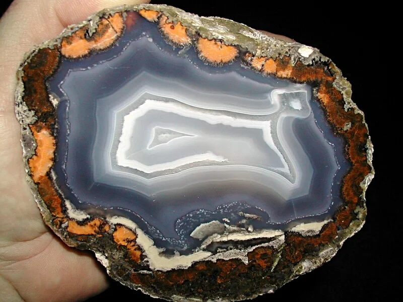Fotografie minerálu Achát z lokality Chihuahua, Mexico
