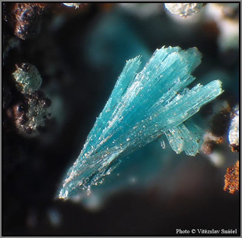 Fotografie minerálu Aurichalcit z lokality Ojuela Mine, Mexico