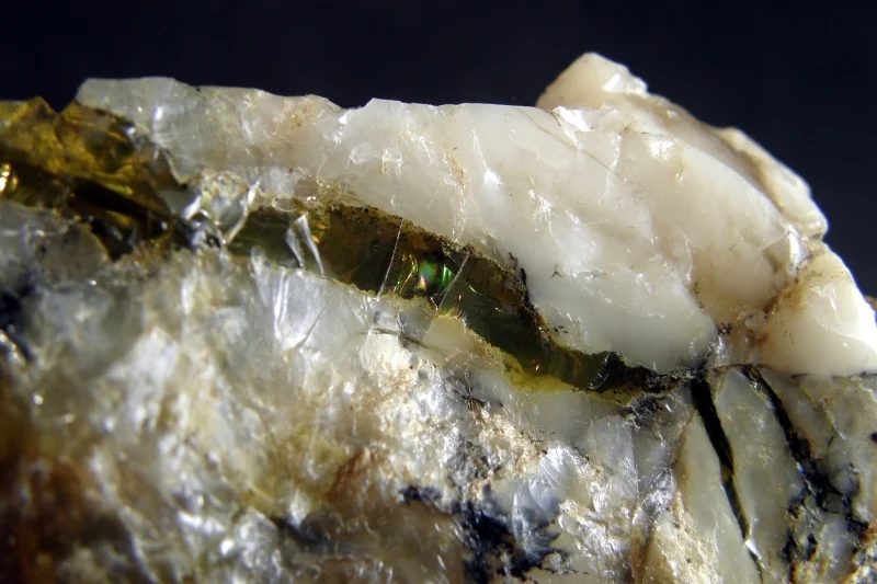 Fotografie minerálu Opál z lokality Bohouškovice, Czech Republic