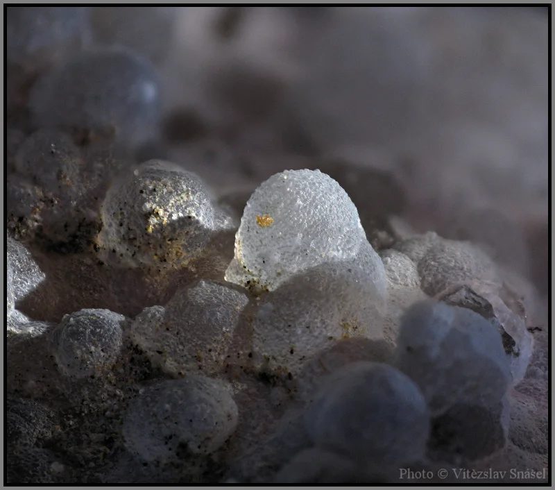 Fotografie minerálu Křemen (var. chalcedon) z lokality Bernartice, Czech Republic
