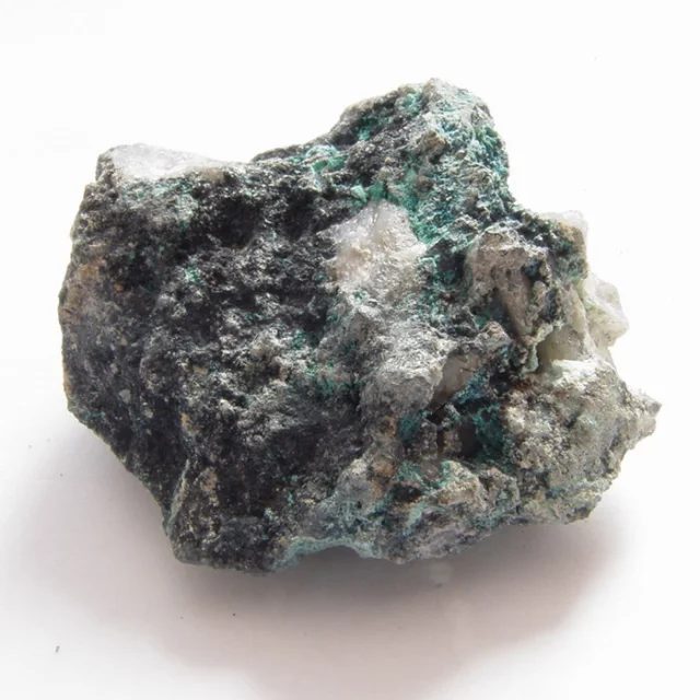 Fotografie minerálů Brochantit, Tennantit z lokality Cínovec, Czech Republic