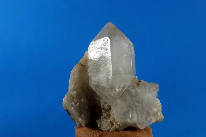 Fotografie minerálu Křemen (var. křišťál) z lokality Příbram, Czech Republic