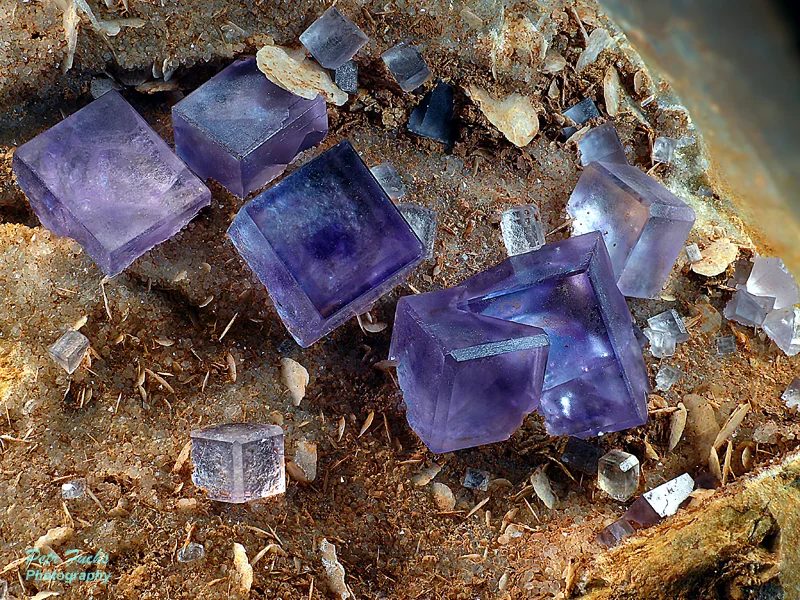 Fotografie minerálu Fluorit z lokality Berbes, Asturias, Spain
