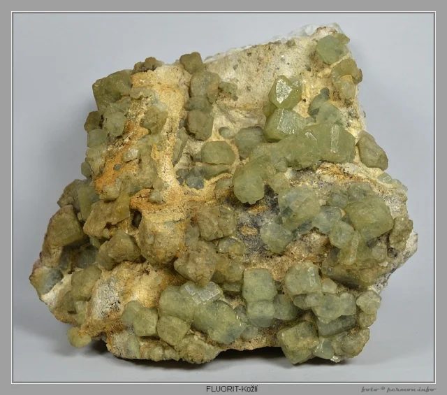 Fotografie minerálu Fluorit z lokality Kožlí, Czech Republic