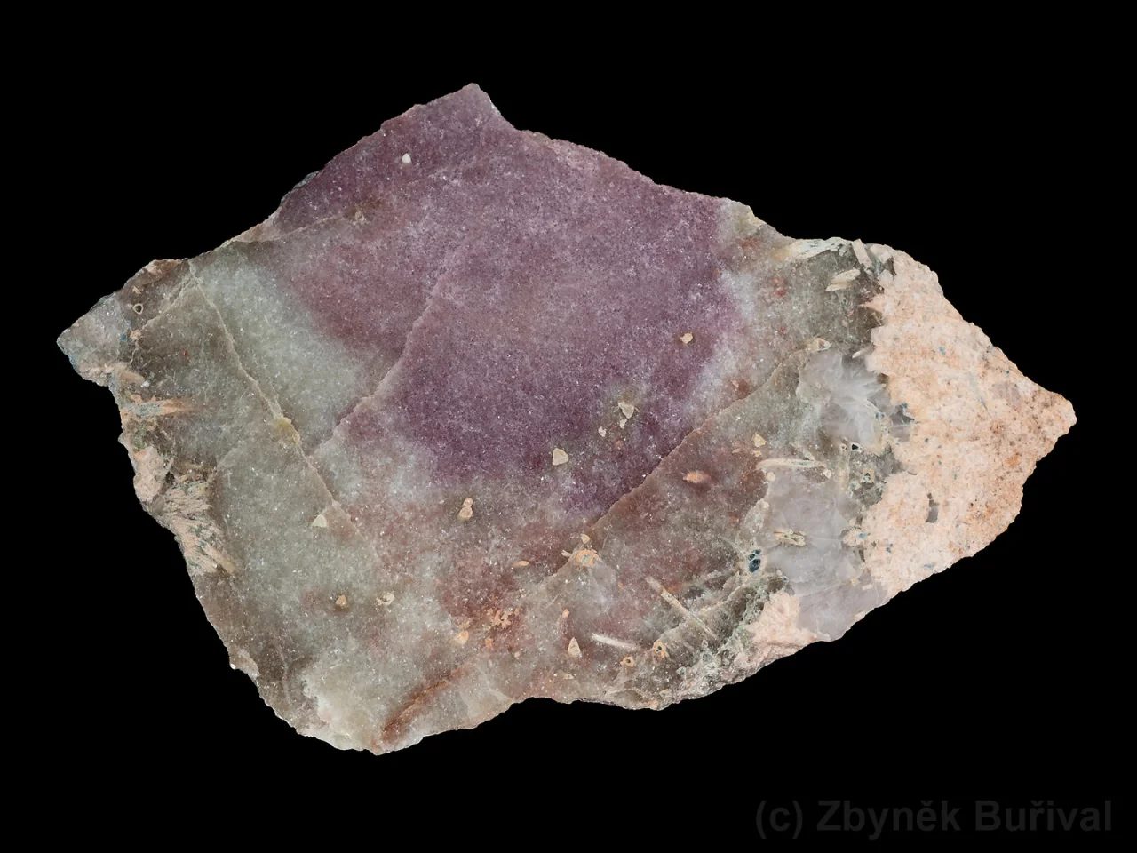 Fotografie minerálu Lepidolit z lokality Rožná, Hradisko, Czech Republic