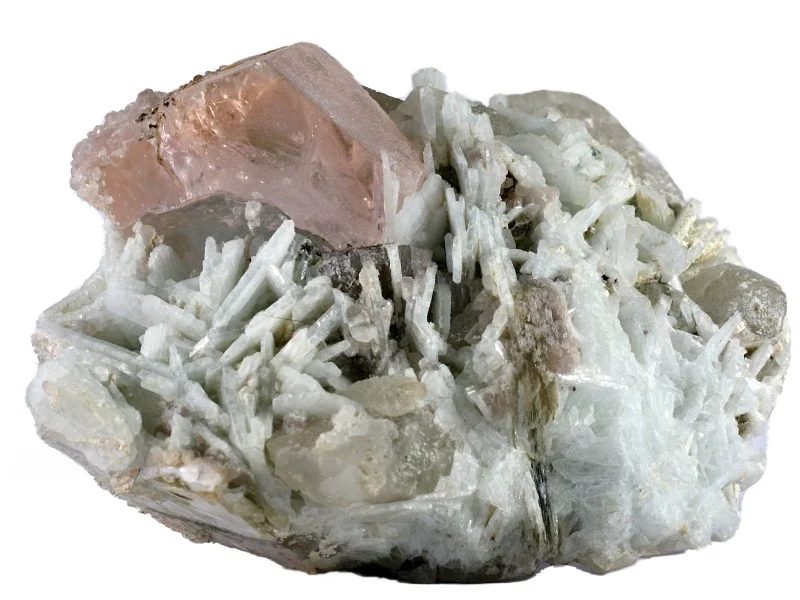 Fotografie minerálu Beryl (var. morganit) z lokality Pech Kunar, Afghanistan