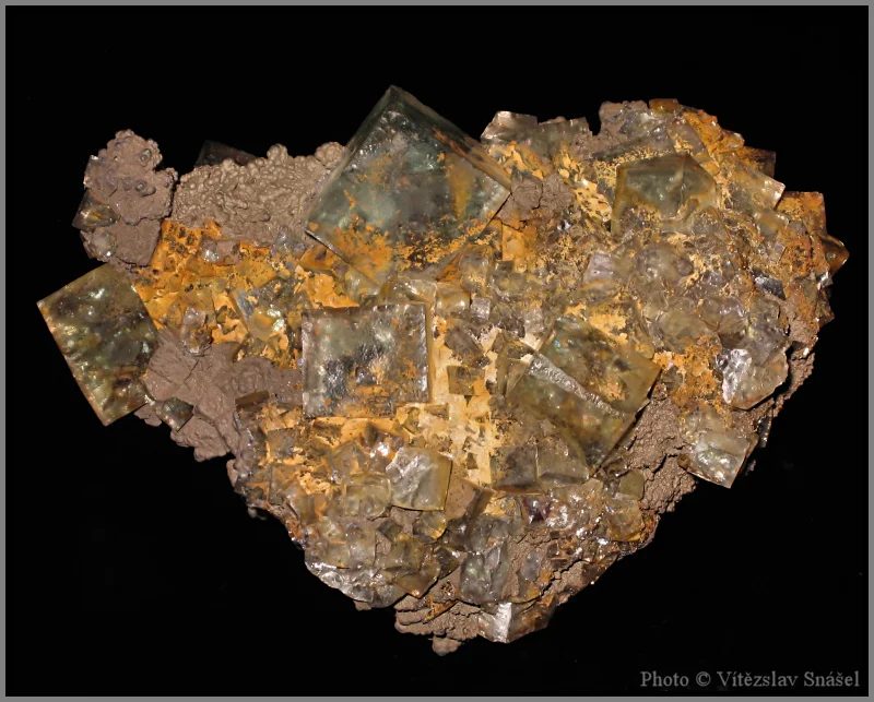 Fotografie minerálu Fluorit z lokality Budjgar, Mongolia