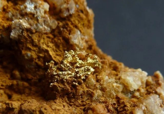 Fotografie minerálu Zlato z lokality Zlaté Hory, Czech Republic